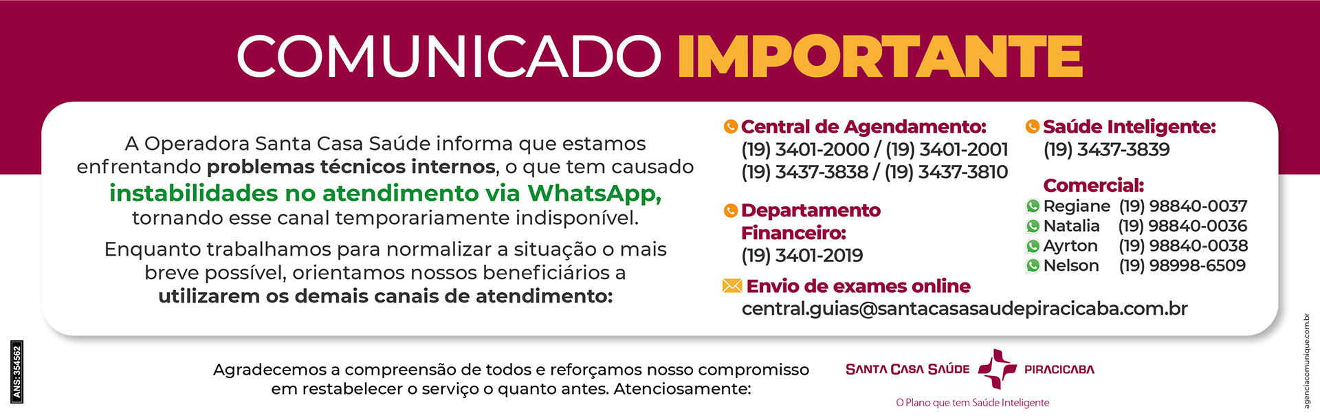 Aviso Whatsapp